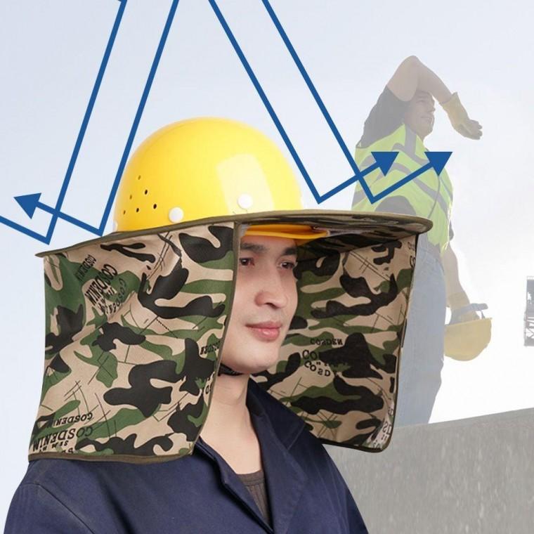 여름 안전모 썬캡 햇빛 가리개 그늘막 목그늘 차양 안전모썬 블럭 땀받이 뒷목 안전모썬캡