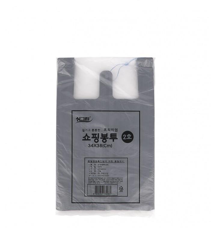 디디샵 국산 질기고 튼튼한 검정 흑색 비닐 봉투 70매 - 2호 (232081)