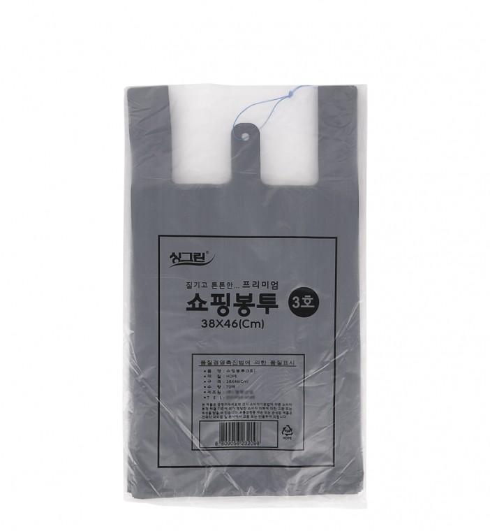 디디샵 국산 질기고 튼튼한 검정 흑색 비닐 봉투 70매 - 3호 (232098)