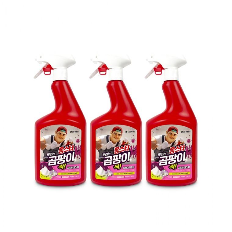 홈스타 맥스프레쉬 뿌리는 곰팡이 싹(본품 900ml)-3개 곰팡이제거 LG생활건강 악취제거 락스 욕실세정제