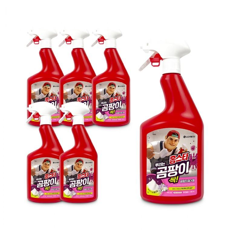 홈스타 맥스프레쉬 뿌리는 곰팡이 싹(본품 900ml)-6개 곰팡이제거 LG생활건강 악취제거 락스 욕실세정제