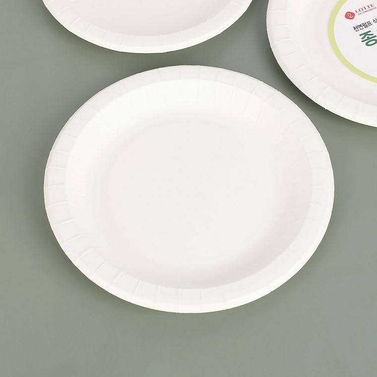 일회용 종이접시 8개입(22cm) 위생접시