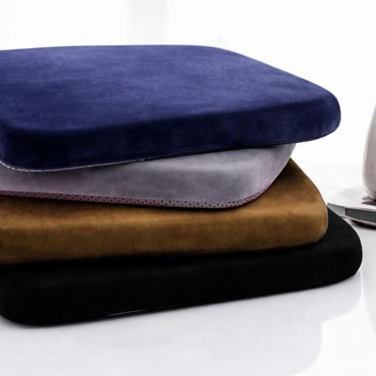 사각 의자 방석 벨벳 원단 고탄성 사무실 데일리 쿠션 차량용 기능성 엉덩이 푹신한