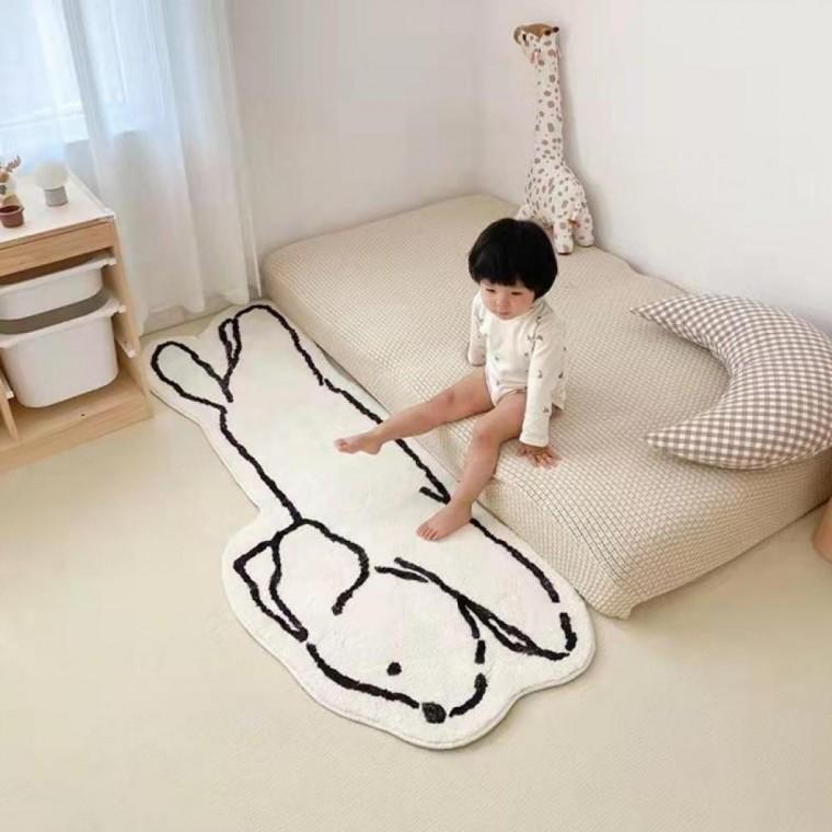 귀여운 고양이 발매트 미끄럼방지 침실 거실 주방 카페트 러그 거실 카페트 현관 L
