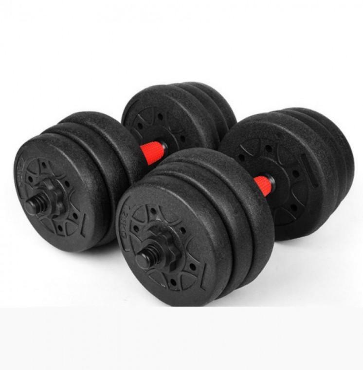 더블 리프팅 아령 홈짐 근육 운동 헬스 바벨 15kg