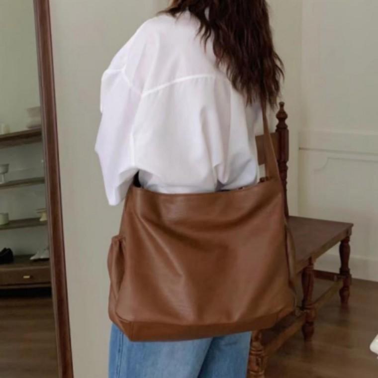 레드로 숄더 크로스 호보백 데일리 가방