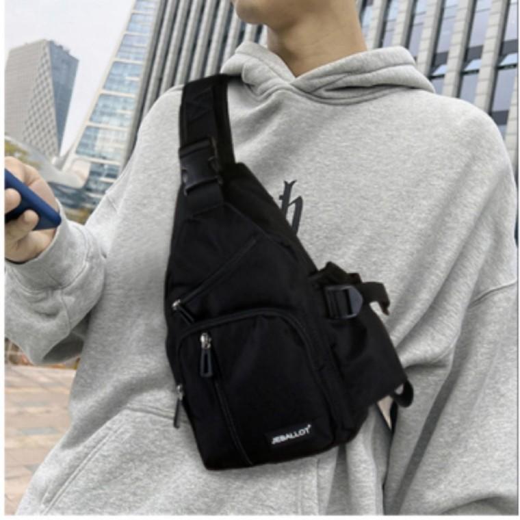 하단 포켓 캐주얼 슬링백 여행 보조 가방