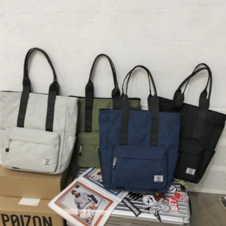 남녀공용 스타일리쉬 캐주얼 포켓 빅 숄더 백 가방