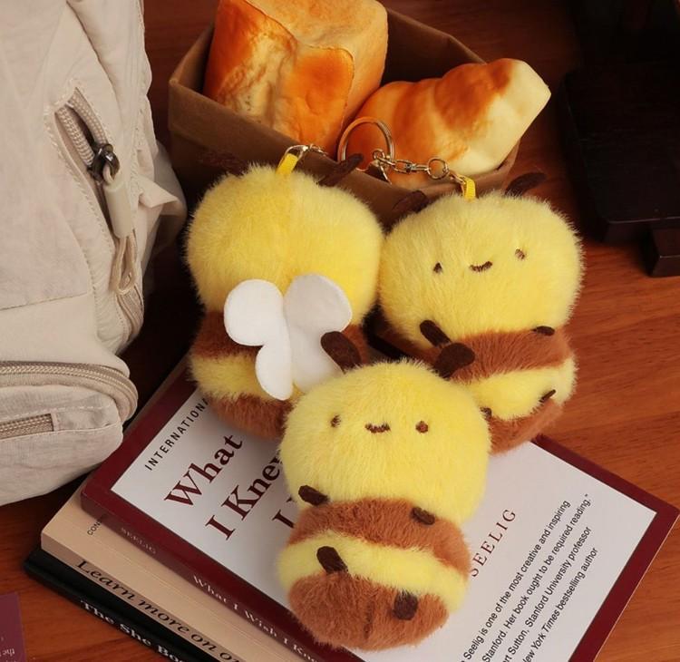 꿀벌 인형키링 / 곤충 벌꿀 인형 백참 가방고리 열쇠고리
