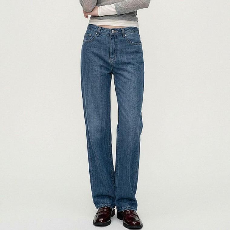 여성 여름 와이드 데님 롱팬츠 청바지