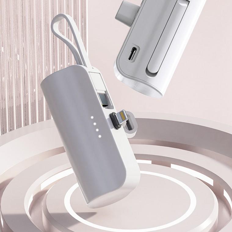 휴대용 소형 스마트폰 보조 배터리 500mAh 핸드폰 충전 미니 밧데리 C타입 충전기 외출