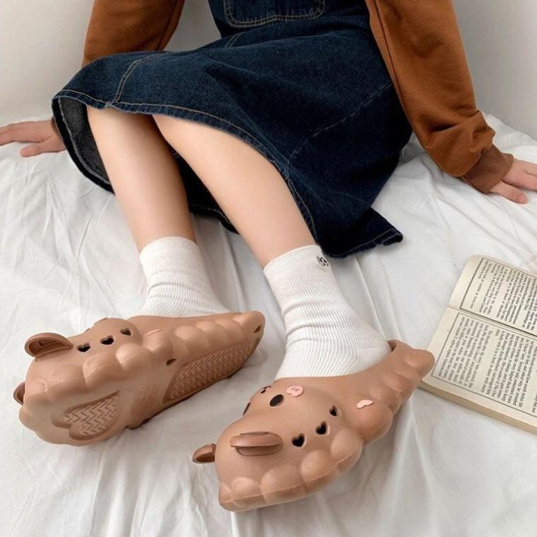 햄스터 슬리퍼 실내 오피스 층간 소음 EVA 쿠션 발편한 카페 실내화 도서관 데일리