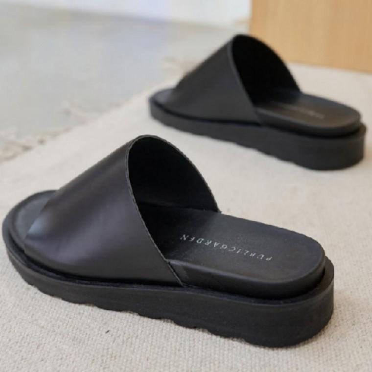 남성 쿠션 2중창 4cm 통굽 사무실 캐주얼 슬리퍼