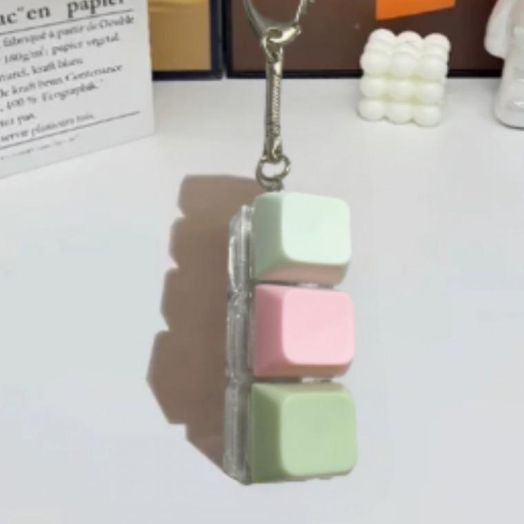 LED키링 키캡 가방 키홀더 휴대용 스트레스 해소 키링