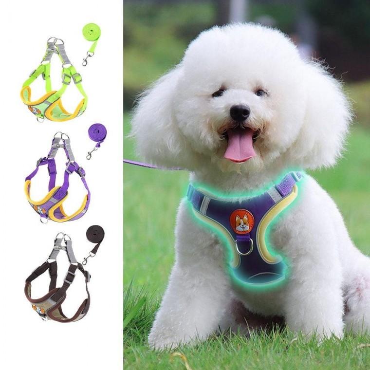 강아지 가슴줄 푸들 소형견 편한 산책 하네스 3컬러 리드줄 견하 중형 반려 X형