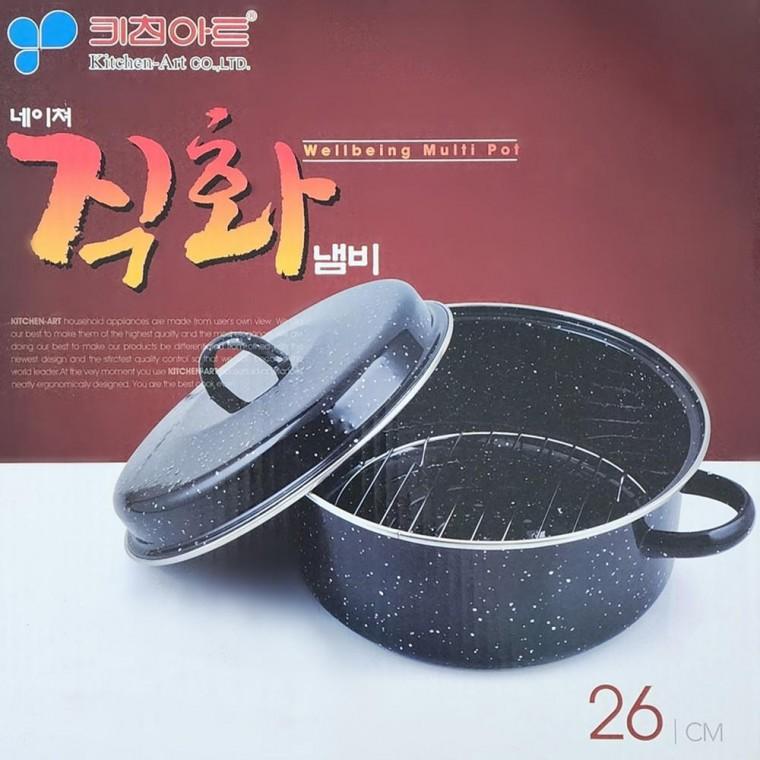26cm 장갑1개 생선구이 군고구마 네이쳐 생선구이냄비 직화구이냄비