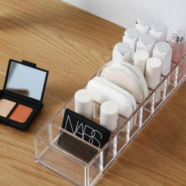 립스틱 6칸 대 수납 함 품 화장 서랍 보관 정리