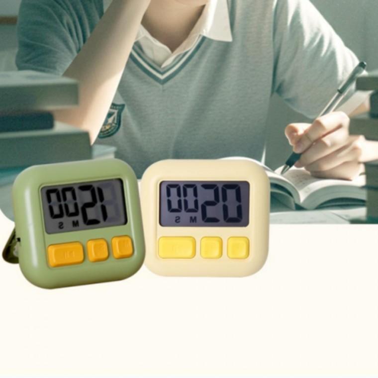 디지털 타이머 뽀모도로 집중 무소음 필통속 수험생 시험 쿠킹 주방 자석