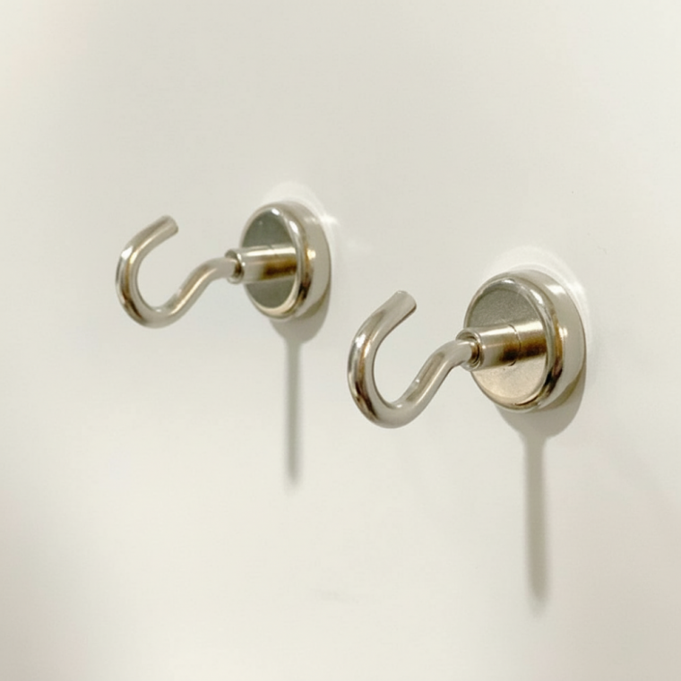 초강력 네오디움 자석후크 25mm 냉장고 현관문 다용도 걸이 고리