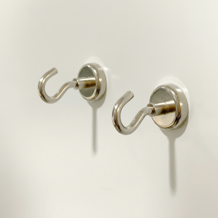 초강력 네오디움 자석후크 20mm 현관문 냉장고 다용도 고리
