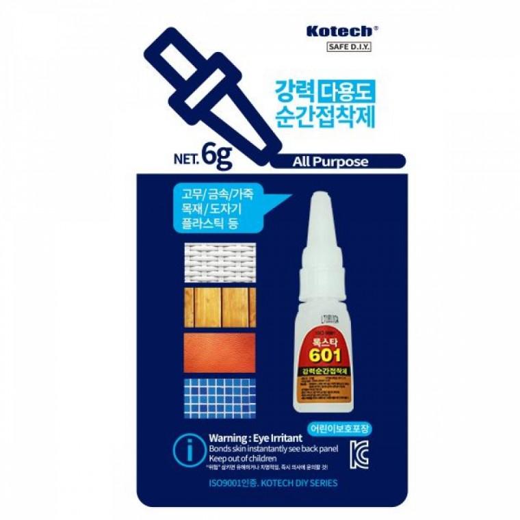 코텍스 강력 다용도 순간접착제 6ml(소) T-1601