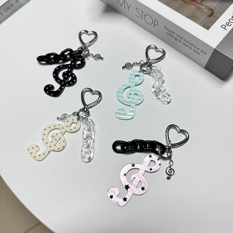 [인기템]음표 키링 높은음자리 핸드폰 열쇠고리 피아노 음악 학원 단체 선물 답례품 키홀더 휴대폰줄