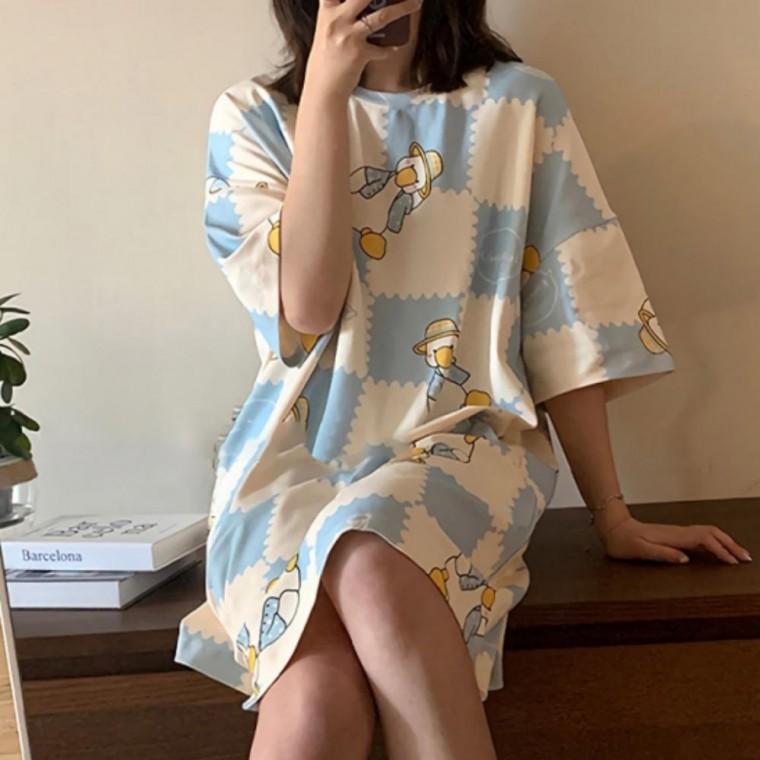 파자마 원피스 여름 잠옷 츄리닝 홈웨어 라운지 데일리