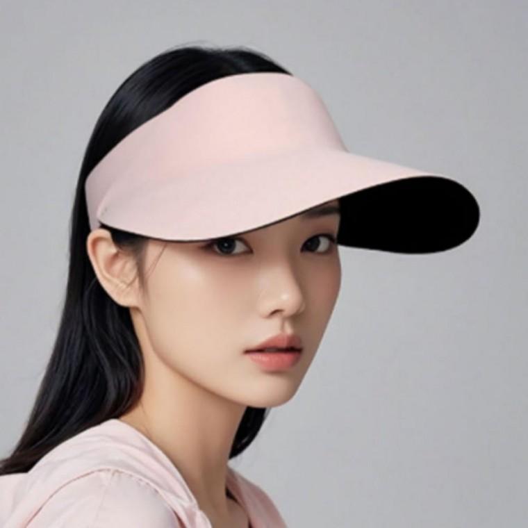 심리스 썬캡 돌돌이 무봉제 선캡 모자 남여공용 여름 자외선차단 휴가 비치
