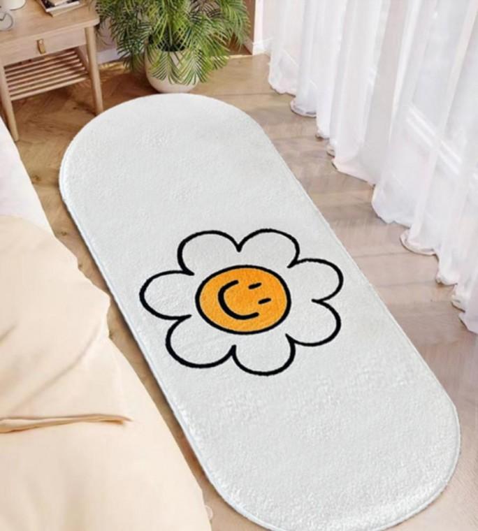 대형 초극세사 스마일 현관매트 발매트 초극세사매트 플라워 플라워발매트