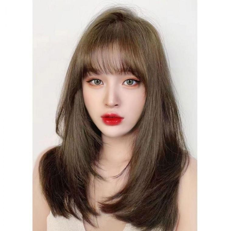 여성용 내추럴 롱 생머리 통가발 자연 스러운 스타일 패션 긴머리가발 웨이브가발 단발