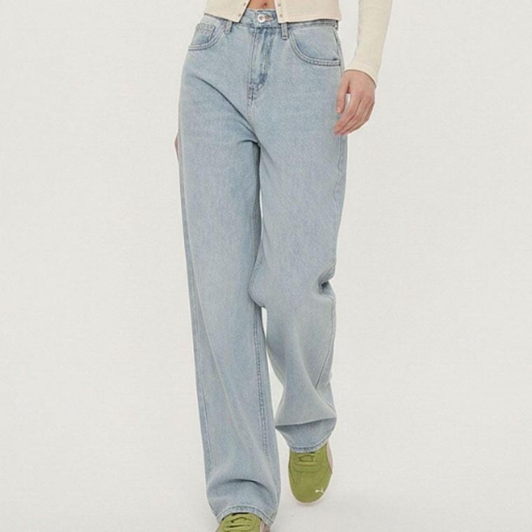 여성 하이웨스트 데님 팬츠 데일리 청바지