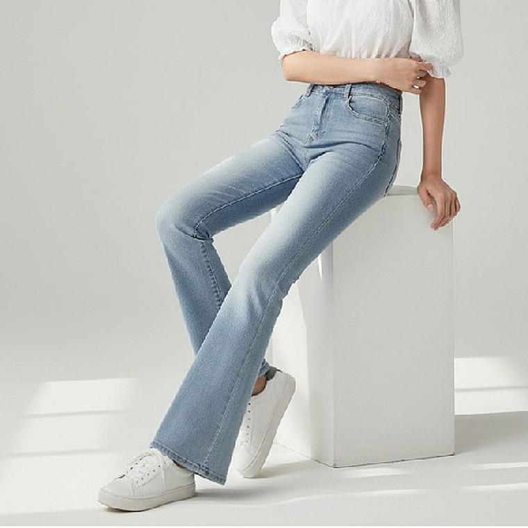 여성 핀턱 플레어 볼륨 나일론 롱스커트
