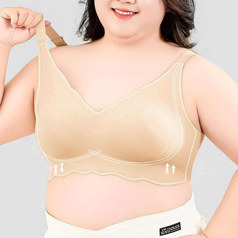 빅사이즈 브라렛 큰가슴 노와이어 심리스 2컬러 브래지어 큰컵 브라자 속옷 편한 여성