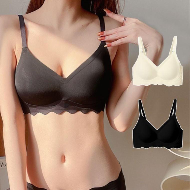 심리스 노와이어 브라 편한 새가슴 볼륨 여성 속옷 브라자 심리스뽕 브래지어 뽕브라