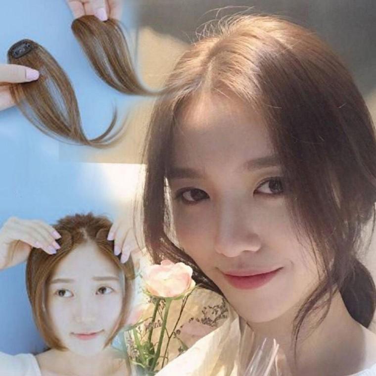 여성 긴 앞머리 가발 붙이는 부분 헤어피스