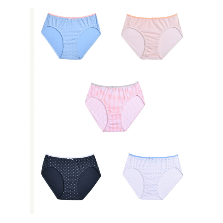 다양한 디자인 여성 요일팬티 5매
