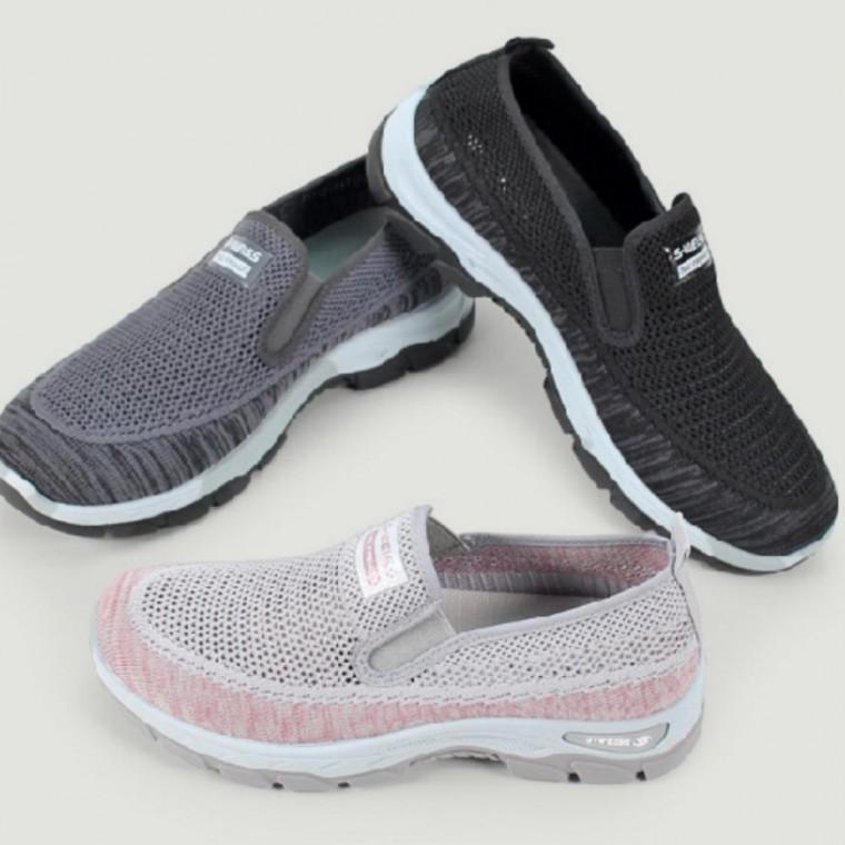 캐주얼 여성 메쉬 슬립온 캐주얼 스니커즈 신발