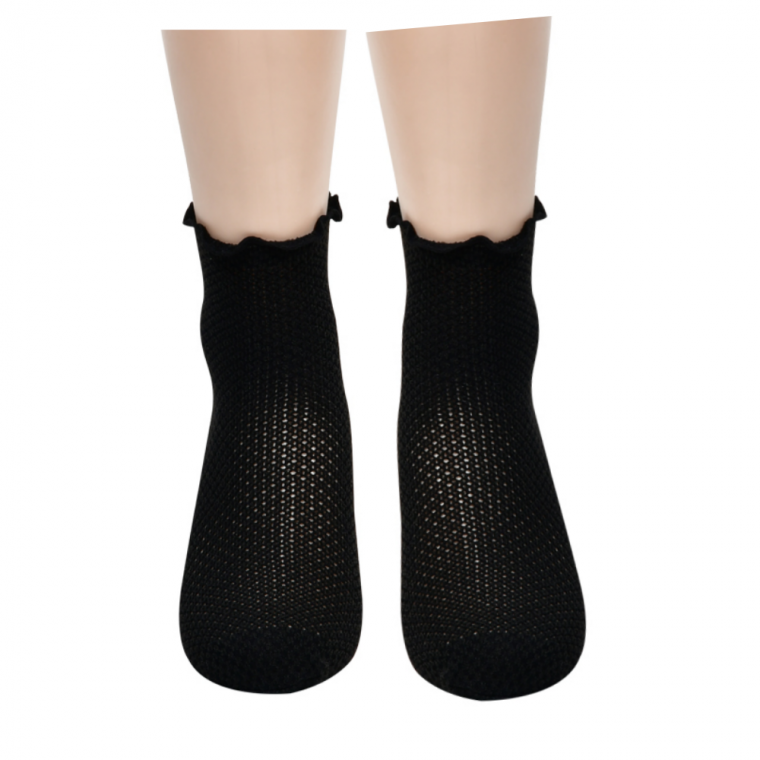 흘러내리지 않는 여성 그물 망사 양말 5족