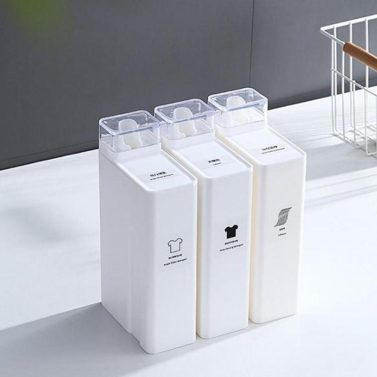 사각 세탁 세제 소분 용기 1000ML 리필 세제통 세탁소분 1L 공병 액체 액상형