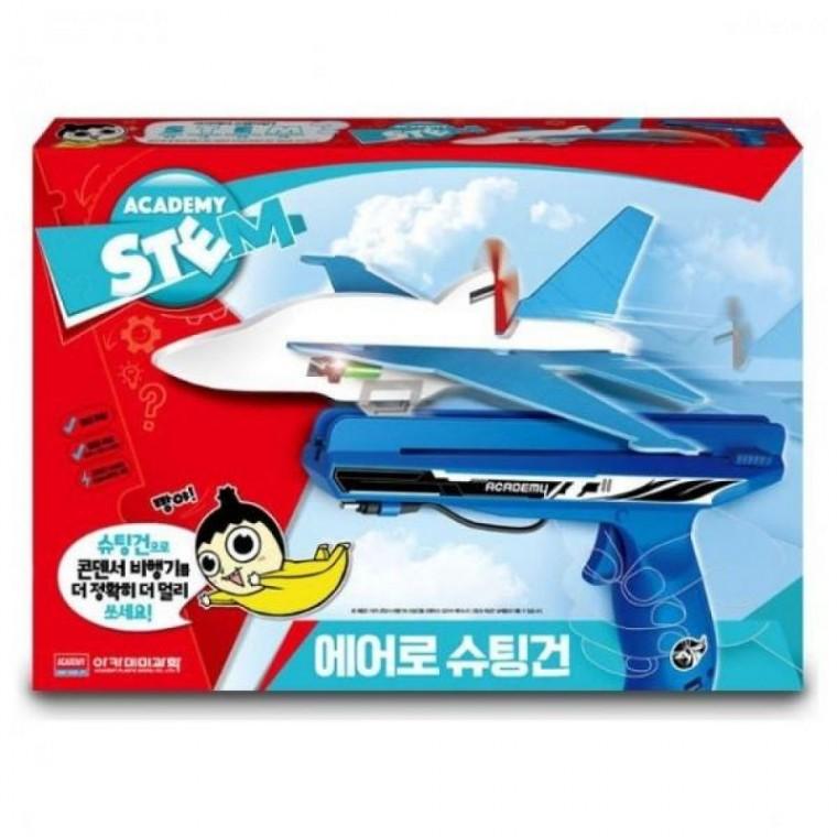 장난감 과학 에어로 장난감 색상랜덤 슈팅건 비행기 완구 글라이더 1P