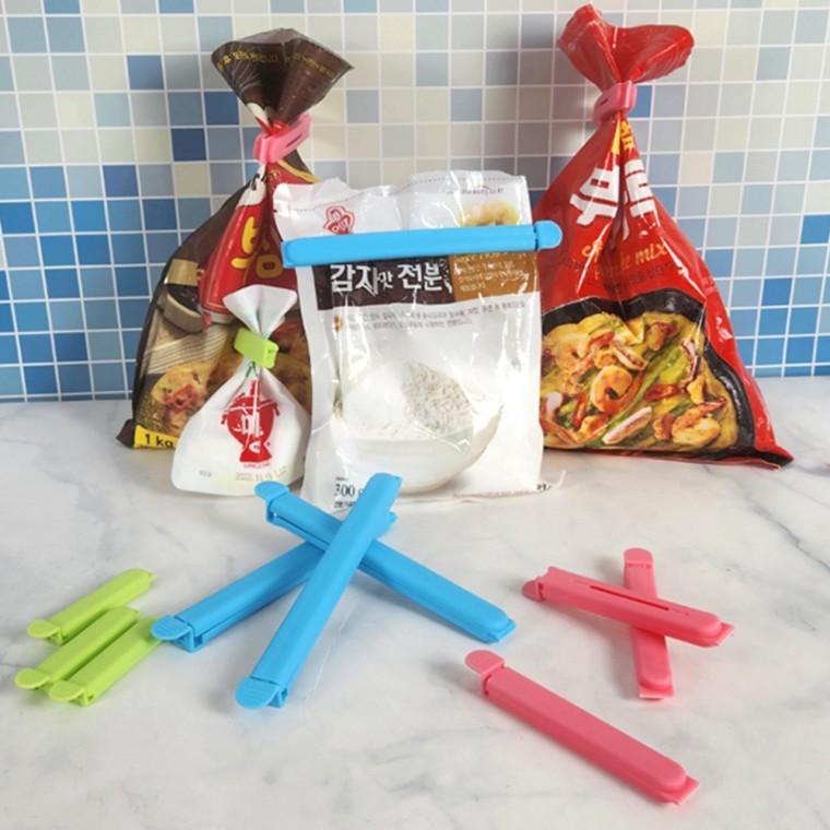 주방 봉지집게 12P 과자 봉투 밀봉 집게 밀폐 클립