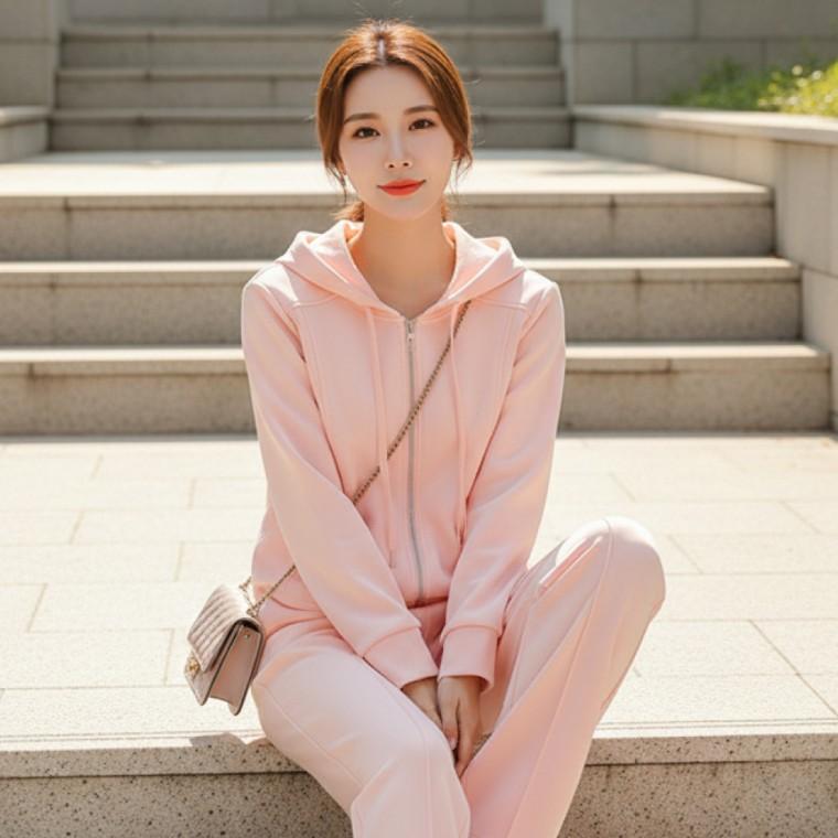 여자 봄 트레이닝 세트 후드집업 셋업 아노락 운동복 러닝복 와이드트레이닝팬츠