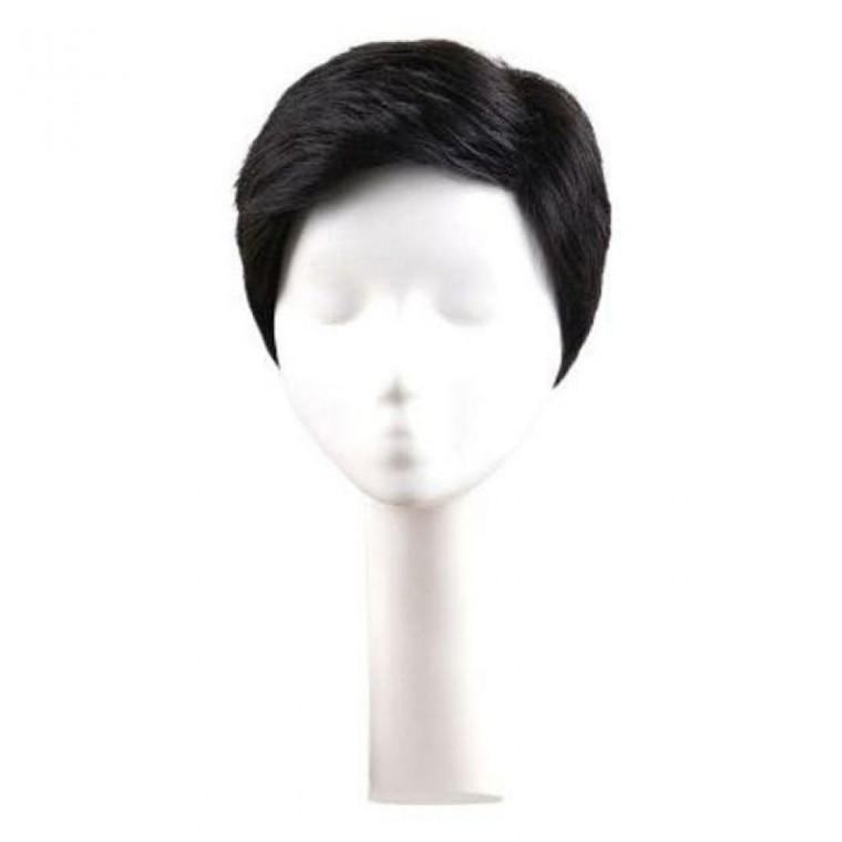 중년 남성 자연 스러운 전체가발 통가발 인모 헤어 스타일 전천후가발 남자 패치 탈모가발