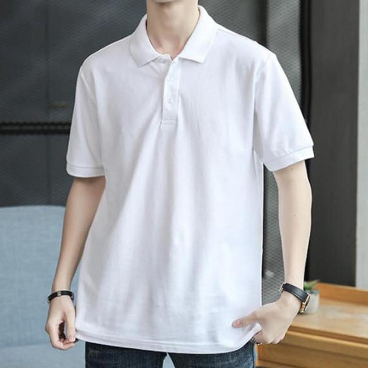 남자 카라티 깔끔한 디자인 기본 색상 화이트 흰티