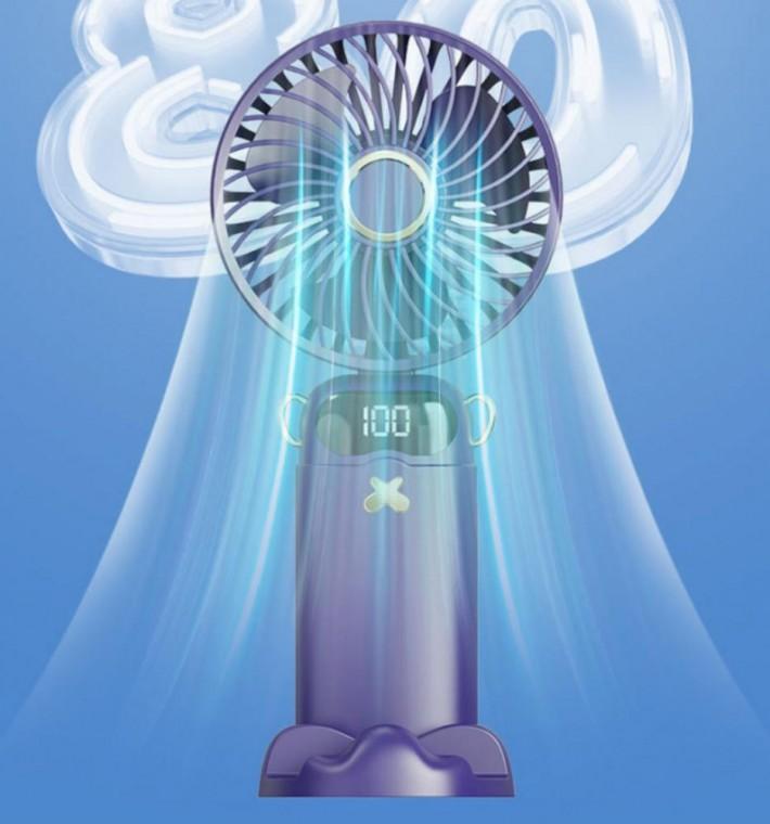 휴대용 손선풍기 디선 풍기 손풍기 LED 6단조절 목걸이핸