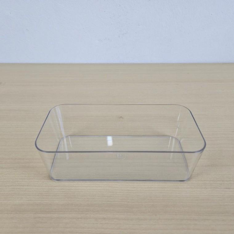 책상 화장대 직사각형 투명바스켓