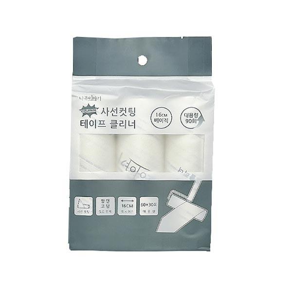(ABM도매콜) 사선컷팅 테이프클리너 베이직 리필60회(3p)(16cm)