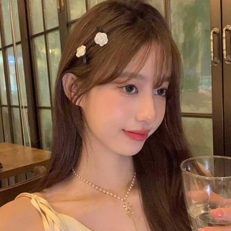 미니 장미 집게핀 헤어 머리집게 집게머리핀 집게삔 미니 소형 여성 헤어꽃 꽃