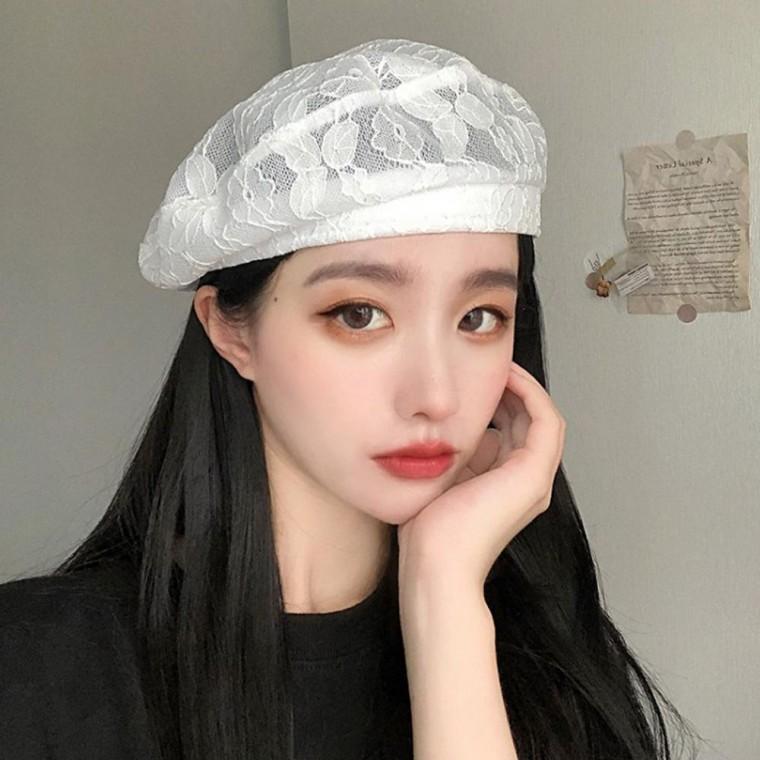 레이스베레모 화가모자 여자빵모자 봄베레모 빵모자 레이스모자 여자모자 데일리베레모 헌팅캡