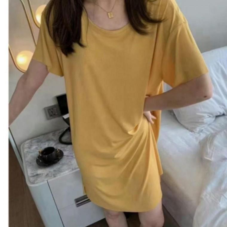 원피스 잠옷 스판 여성 잠옷 언더웨어 이지웨어 여름 스판
